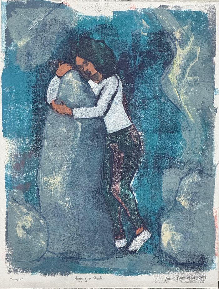 Violet Bergeson, Hugging a Rock