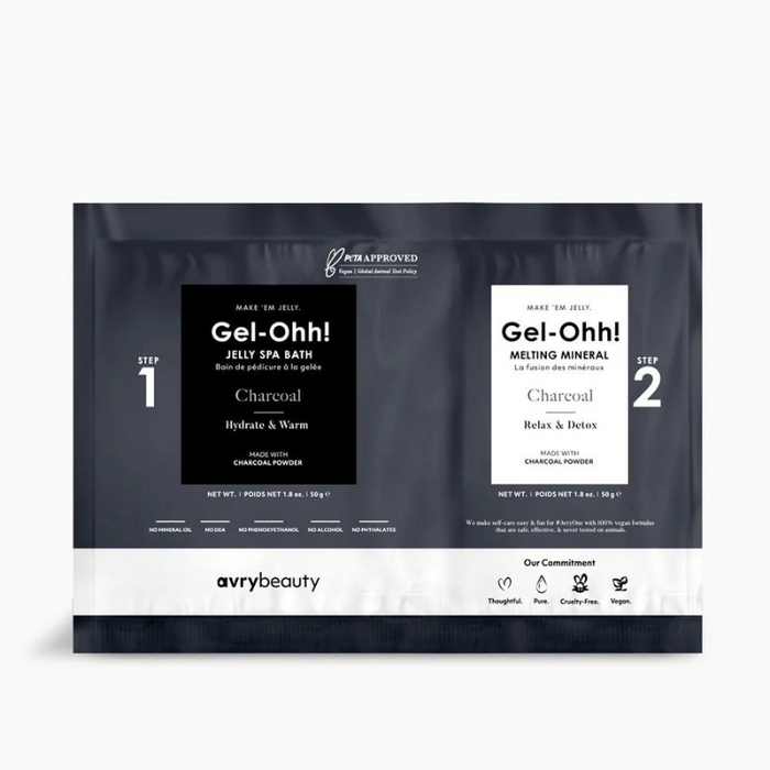 Avry Beauty - Gel-ohh Jelly Spa Pedi Bad - CHARCOAL