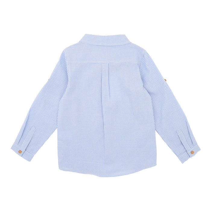 Bebe Jake Blue Check Shirt