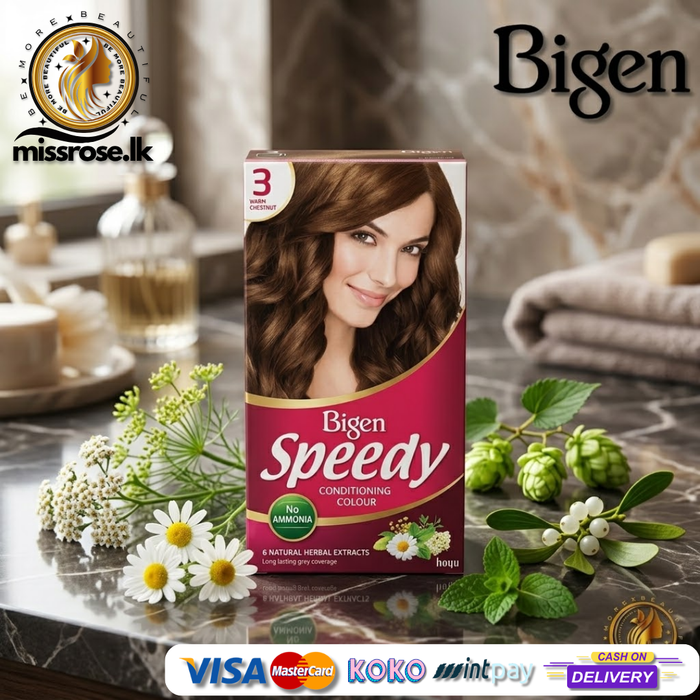 Bigen Speedy Conditioning Colour - Warm Chestnut 3
