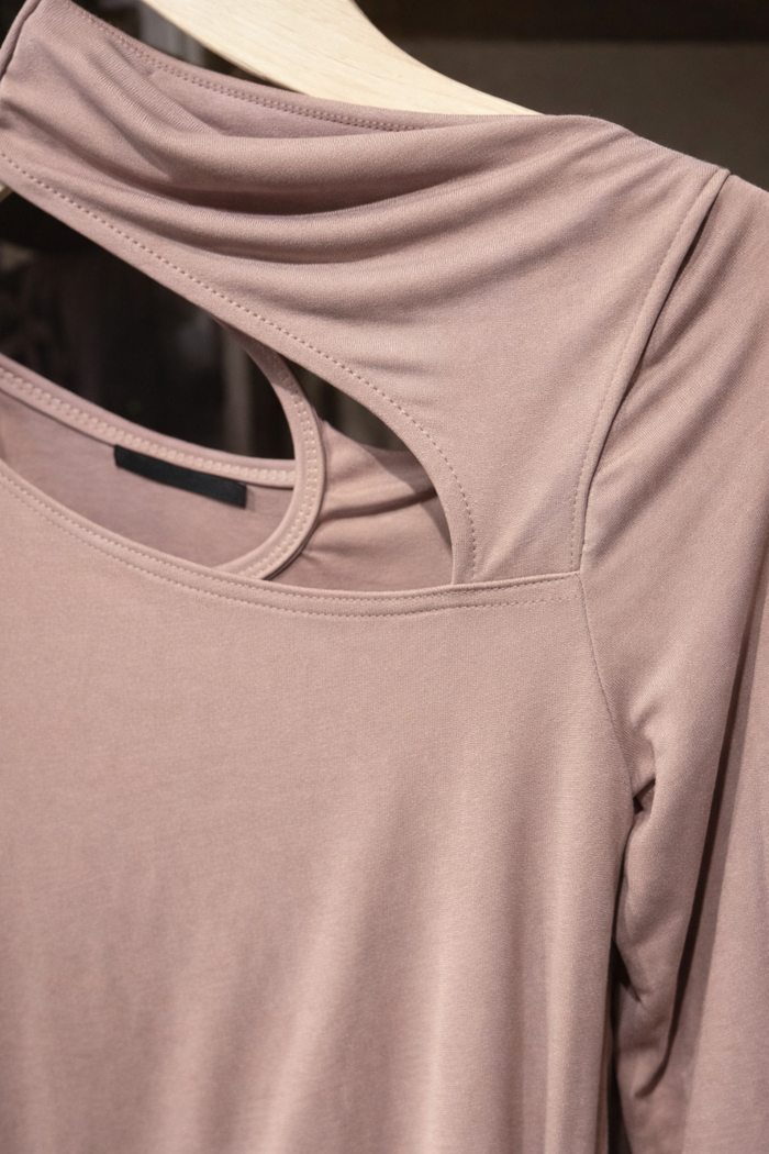Body Asimmetrico Milk Chocolate - Glm Couture