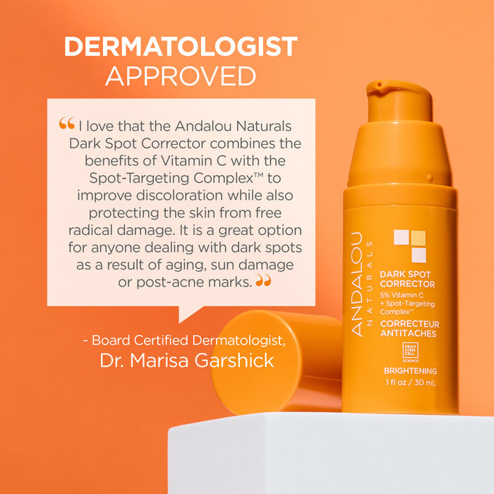 Brightening Dark Spot Corrector with 5% Vitamin C - Andalou Naturals US