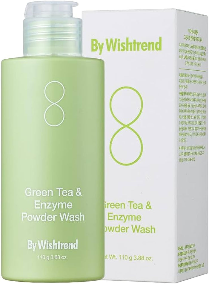 BY WISHTREND green tea & enzyme powder wash