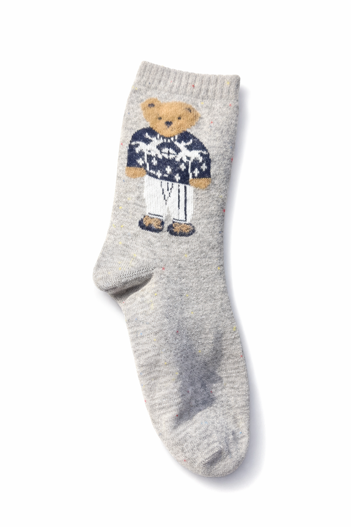 Calzini Teddy Heart <3 Light Gray