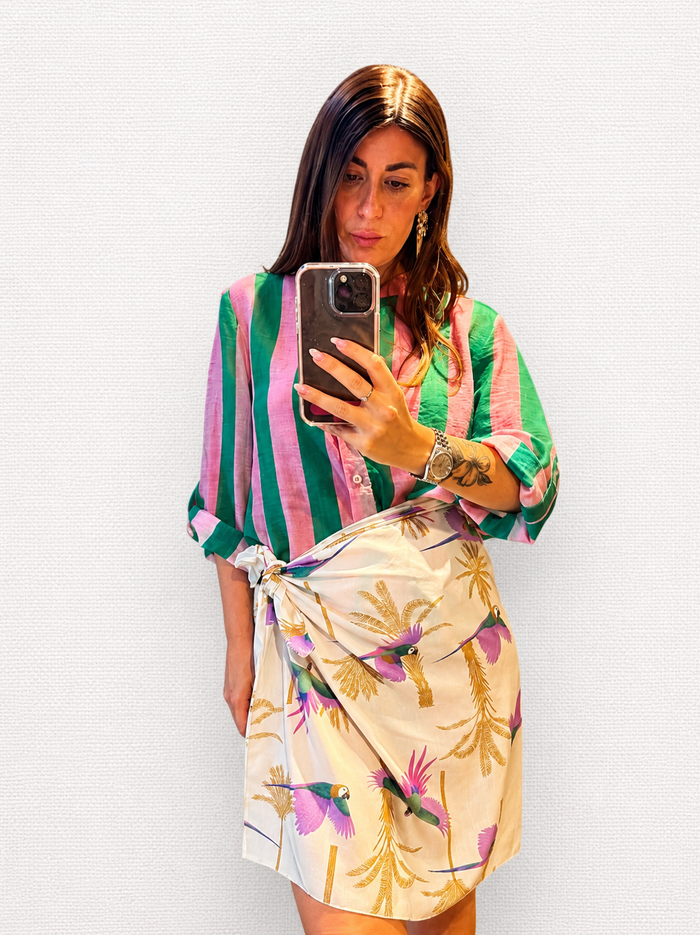 Camicia Stripes Pink & Green Have One