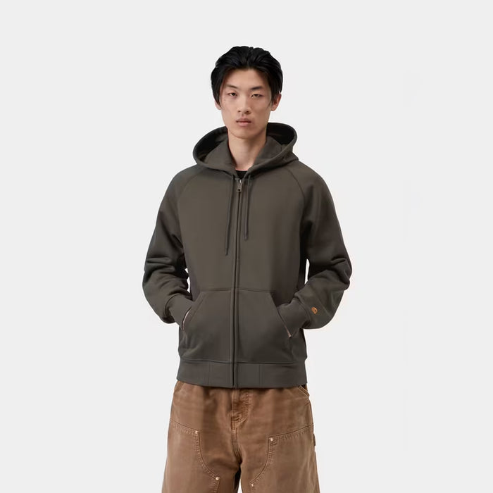 Carhartt WIP HOODED CHASE JACKET, Shungite/Gold