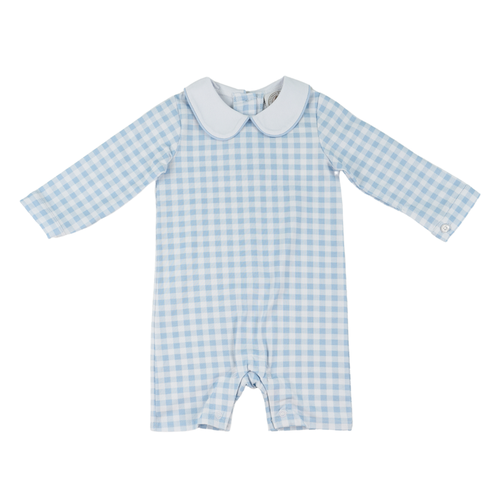 Cypress Row Blue Gingham Boys L/S Classic Jon Jon
