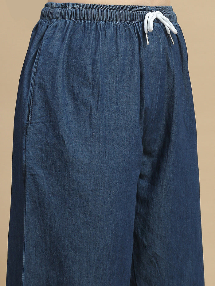 Premium cotton denim wash co ord set for women