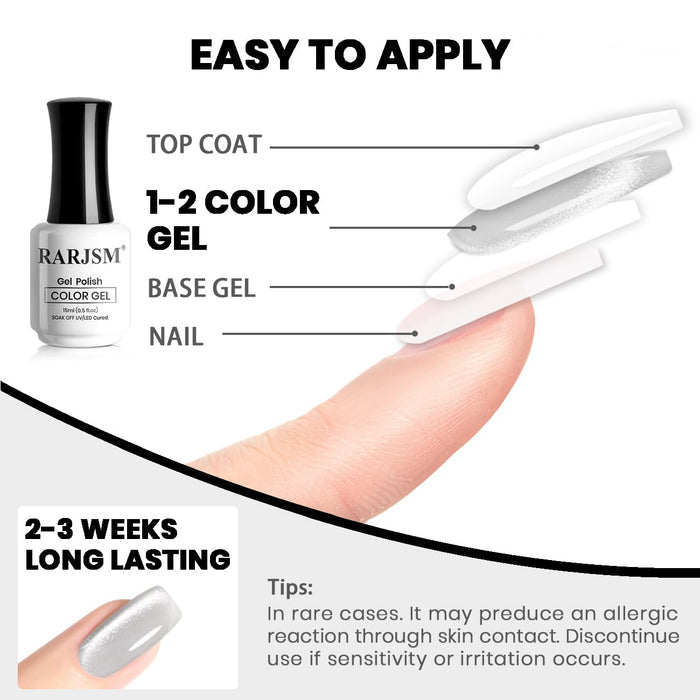 Easy to apply top coat color gel base gel nail 2-3 weeks long-lasting magnetic cat eye topper