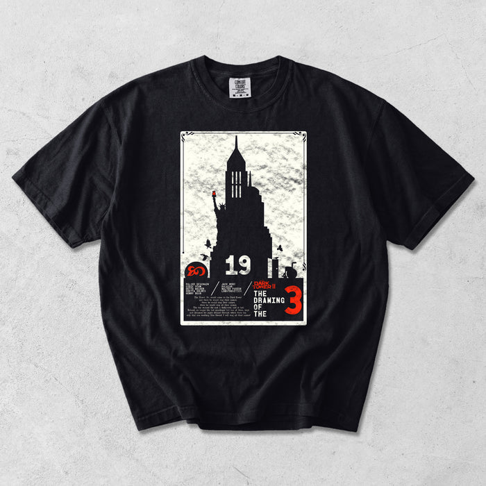 Drawing Of The Three Garment Dyed Tee