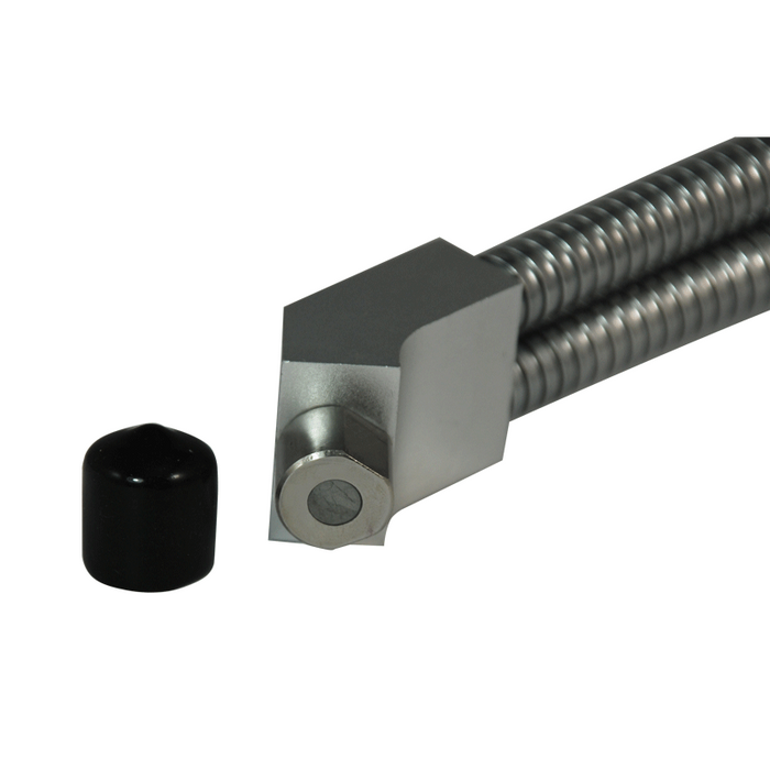 Dual Gooseneck Light Guide Cables for Microscope Fiber Optic Illuminator, Length 800mm