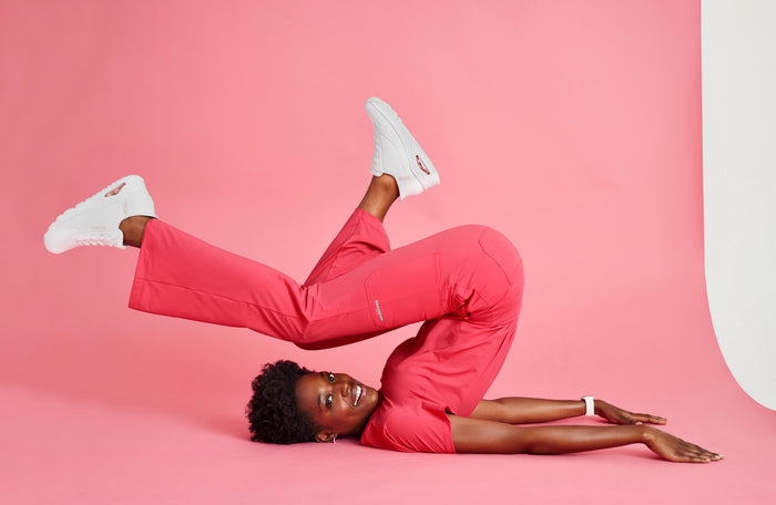 Glide Knit Flare Pant - Punch Pink - Grey's Anatomy Scrubs