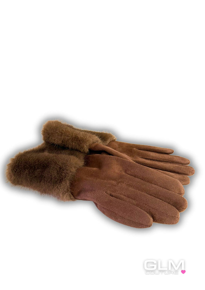Guanti eco Visone Brown
