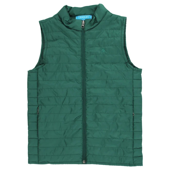 J Bailey Quilted Vest - Forest