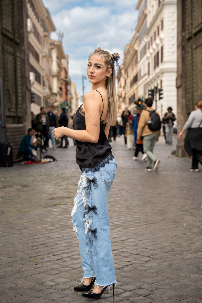 Jeans Bow GLM COUTUREđź’— By Chiara Ruggeri