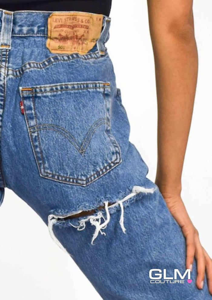 Jeans Levi’s Denim Strappi Sedere GLM COUTURE💗