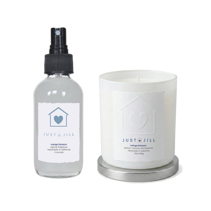 Just Jill Orange Blossom Scented Candle & Room Spray Gift Set