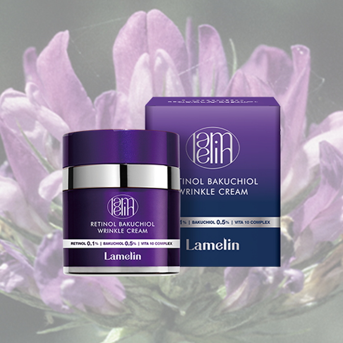 LAMELIN Retinol Bakuchiol Wrinkle Cream Retinol 0.1 Bakuchiol 0.5 Vita 10 Complex كريم الريتنول والباكتشيول من لايملاين