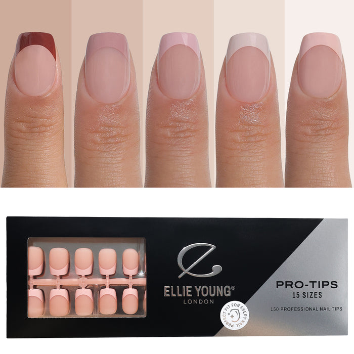 Mocha Nude French Tips | Short Square | ProTips