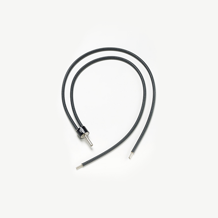 Optical Fiber Cable Length 1000mm 1000mm Dual Pipe Light Guide, SKU SCHOTT-KL-171.202, three quarter front view