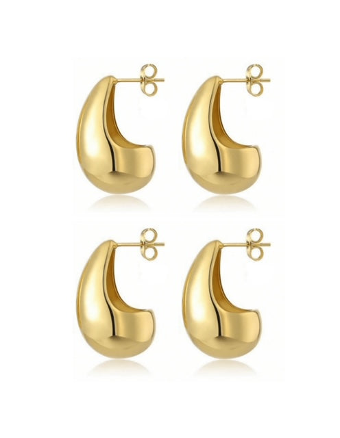Orecchini goccia Argento 925 Placcato Oro