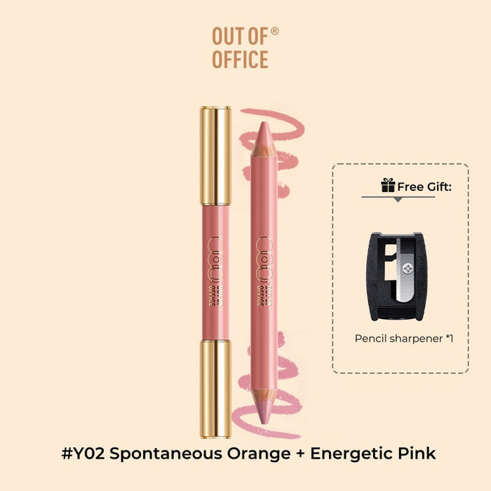 #Y02 Spontaneous Orange + Energetic Pink (Blusher Pen)