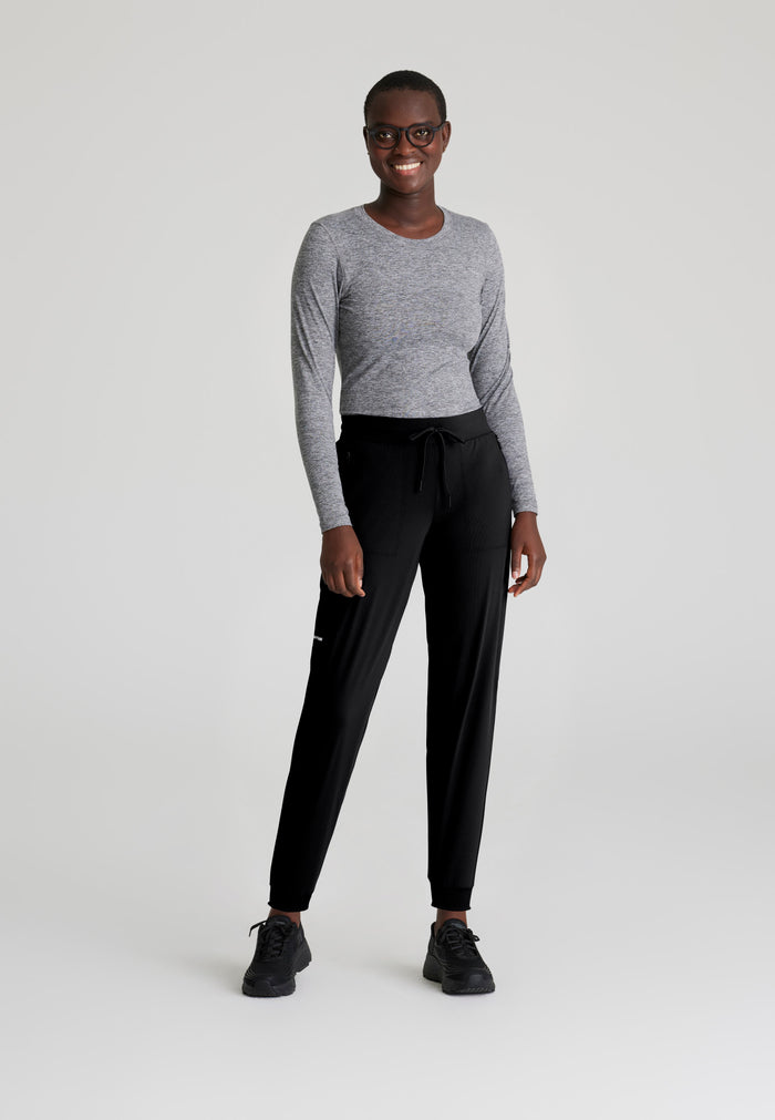 Pace Knit Jogger - Black - Grey's Anatomy Scrubs