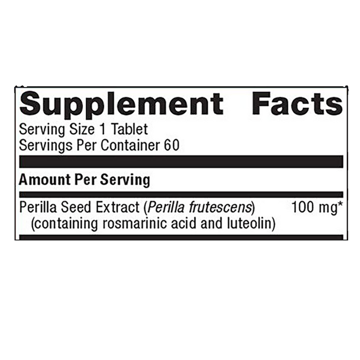 Perimine by Metagenics Ingredients Label