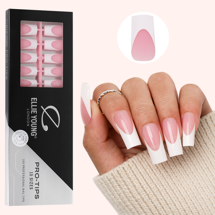 Pink Base French Tip| Long Square | ProTips