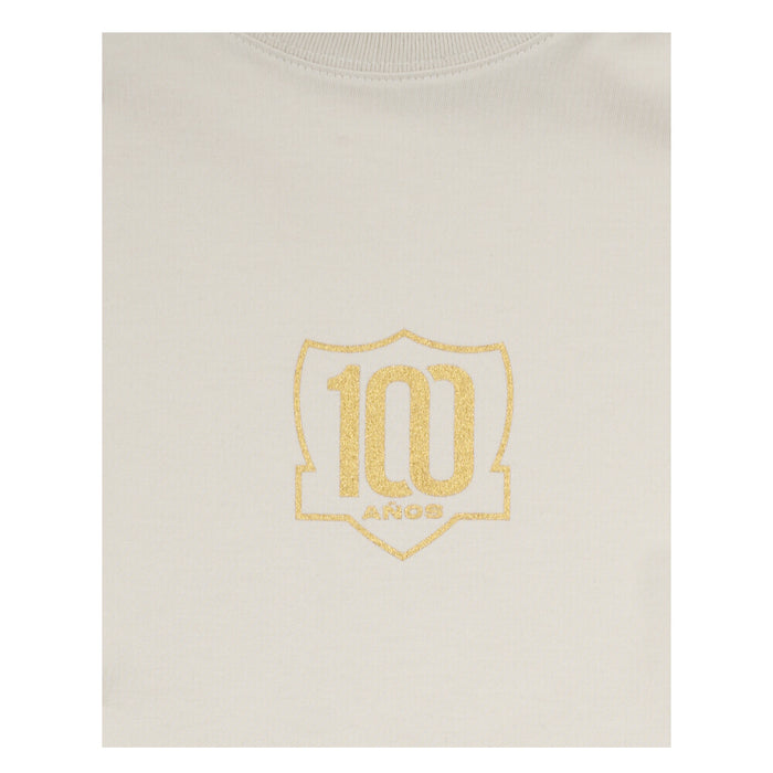 Polera Colo Colo Urbano Centenario Hombre Beige 100 años