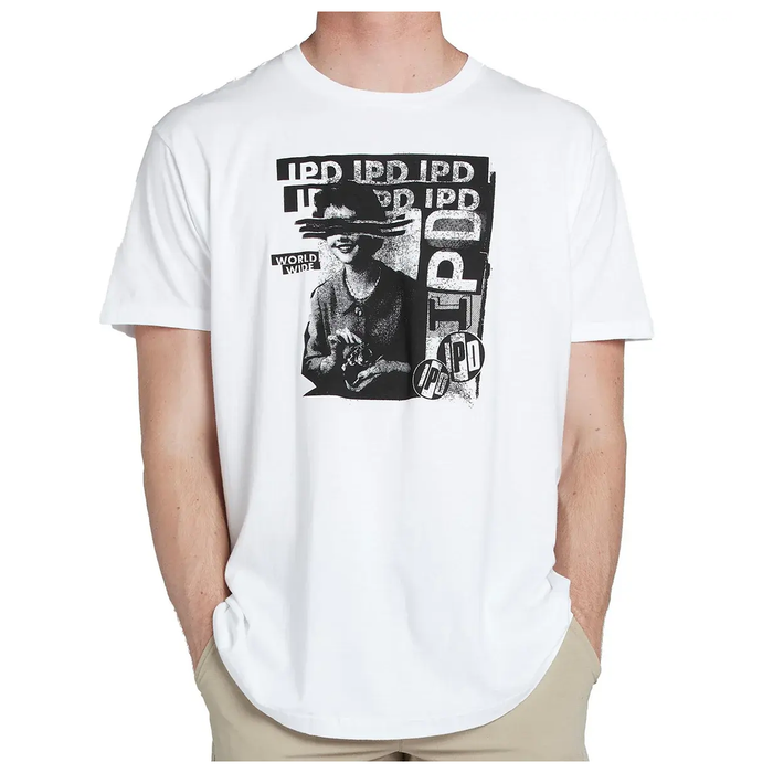 Polera Men IPD Faceplant Y2K White