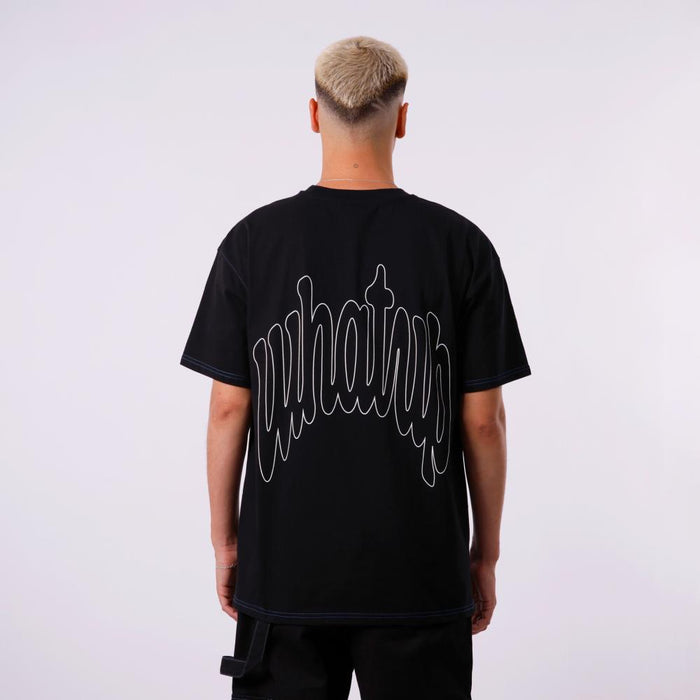 Polera WhatUp Back Black Blue