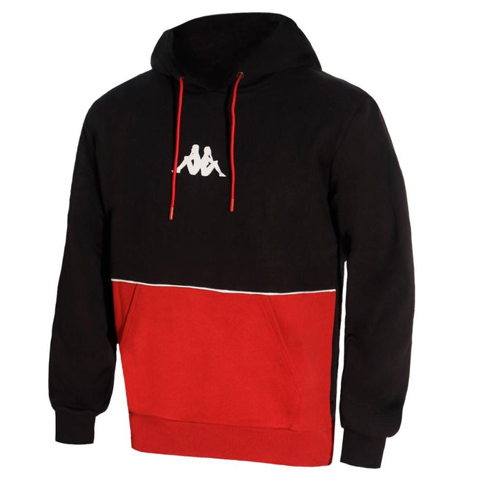 Póleron Hoodie Men Black Split Red