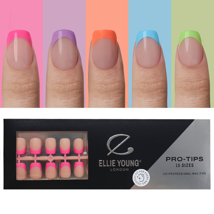 Rainbow Tips | Short Square | ProTips