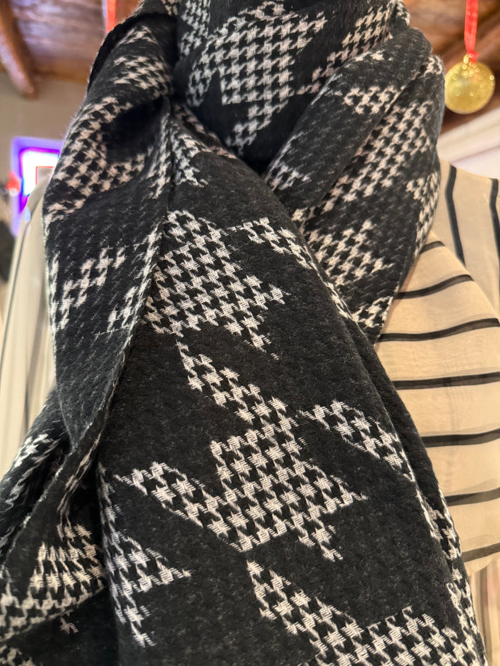 Sciarpa Pied De Poule Black & White