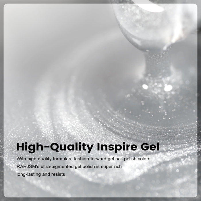 High-quality inspire gel ultra-pigmented super rich long-lasting silver white cat eye bright shimmer topper
