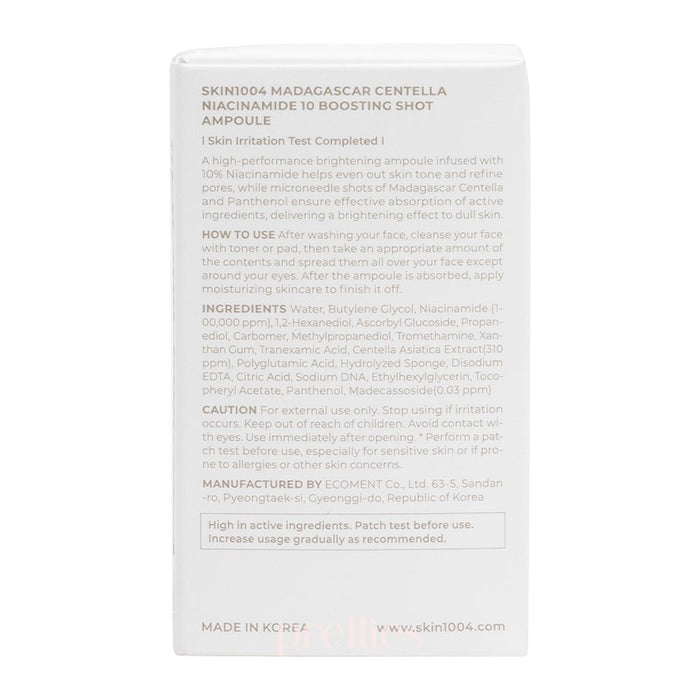 SKIN1004 Madagascar Centella Niacinamide 10 Boosting Shot Ampoule 30ml - Pretties.com.hk