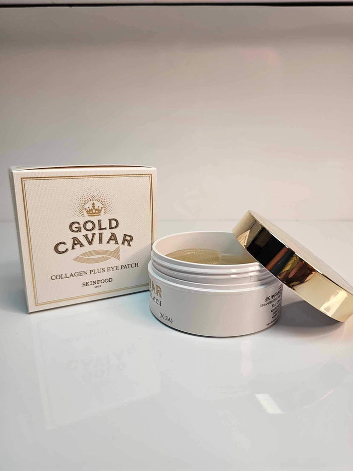 SKINFOOD Gold Caviar Collagen Plus Eye Patch شرائح العين بالذهب والكافيار من سكنفود