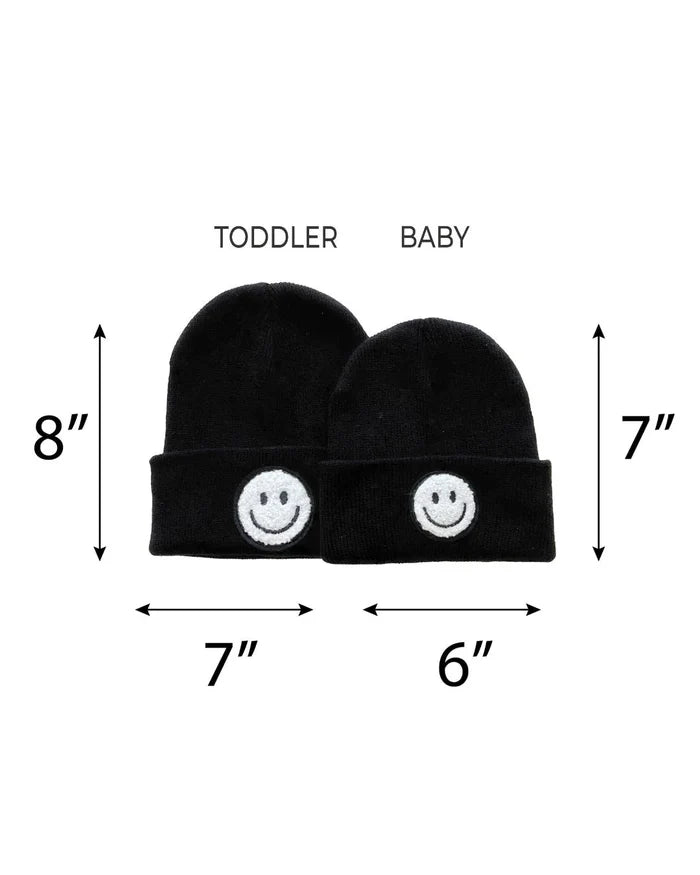 Smile Beanie for Baby and Toddler-Black