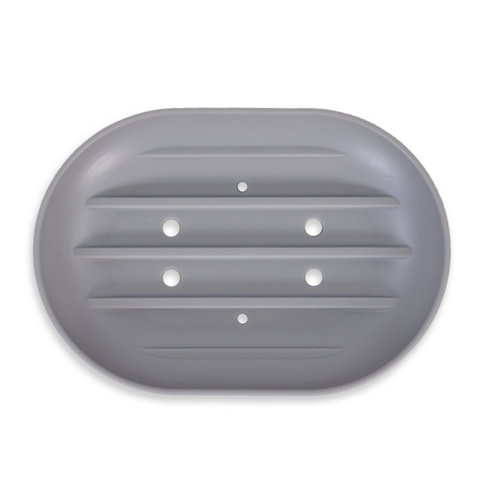 Soap Dish - Oval, Gray