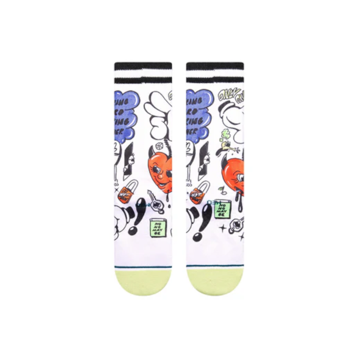 Stance Sock Daily Danger Crew White