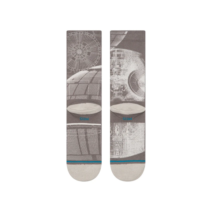 Stance Sock Death Star Crew Star Wars Grey
