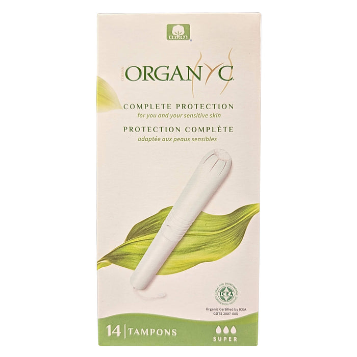 Organyc Beauty Tampons W/applicator Super 14-Pack
