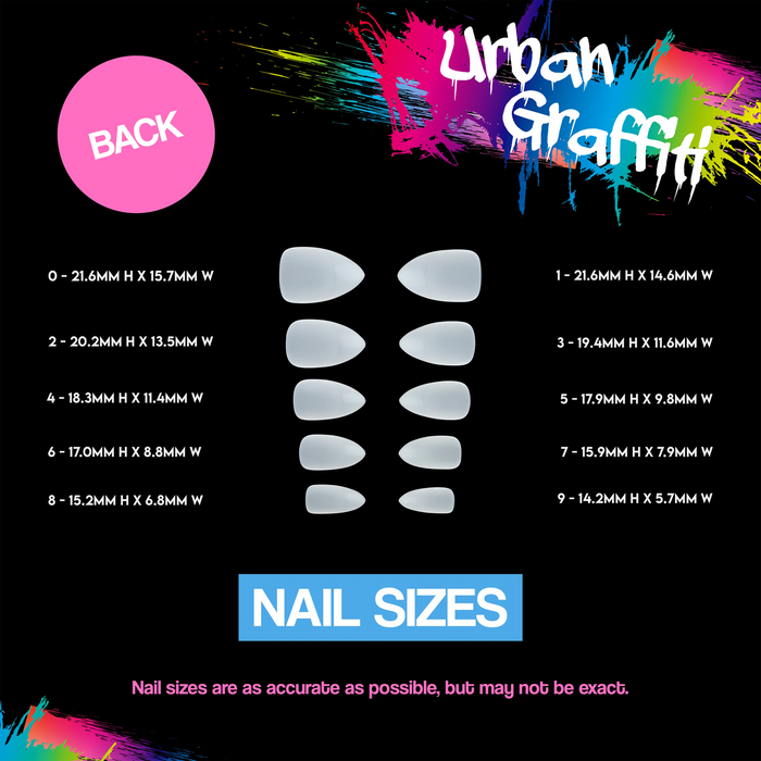 Urban Graffiti JP-030 Mountain Peak Nail Tips - Natural - 500 Naio Nails