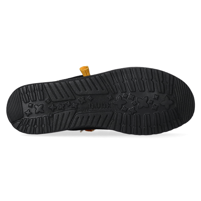 Wally Sox Heren Instappers Black/Yellow