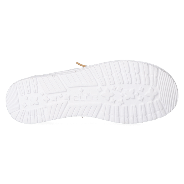 Wendy Chambray Dames Instappers White Sand