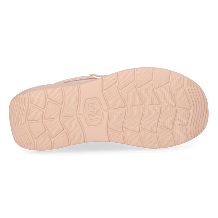 Wendy Comf Suede Lace Print Dames Instappers Rose Dust