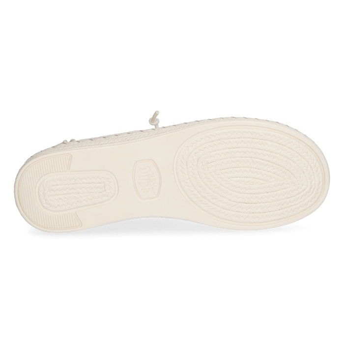 Wendy Espadrille Woven Dames Instappers White