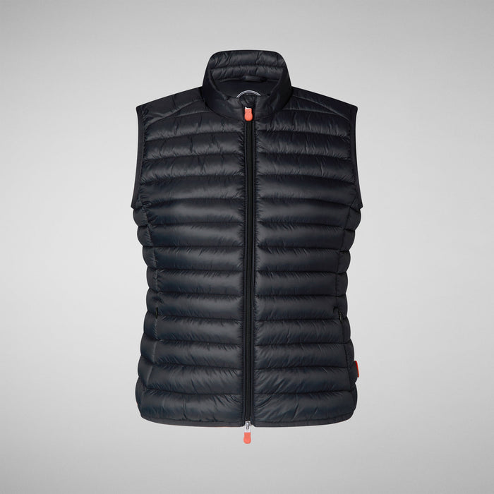 WOMEN'S ANITA PUFFER VEST IN BLACK