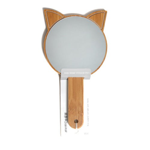 Wood Handheld Mirror - ikatehouse
